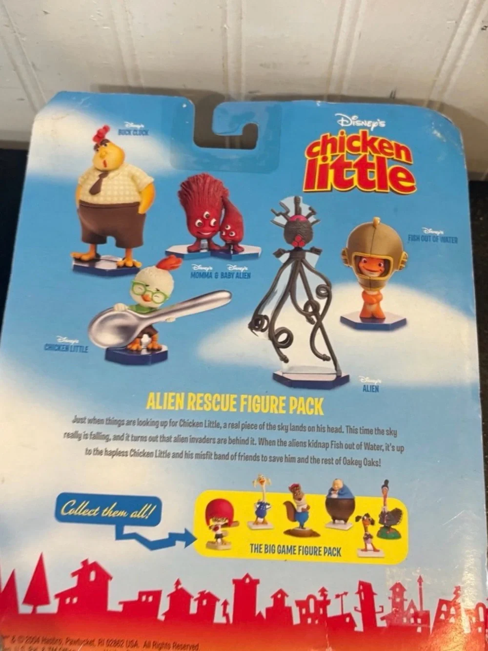 Disney’s Chicken Little Alien Rescue Figure Pack Sealed Package 2004 Hasbro